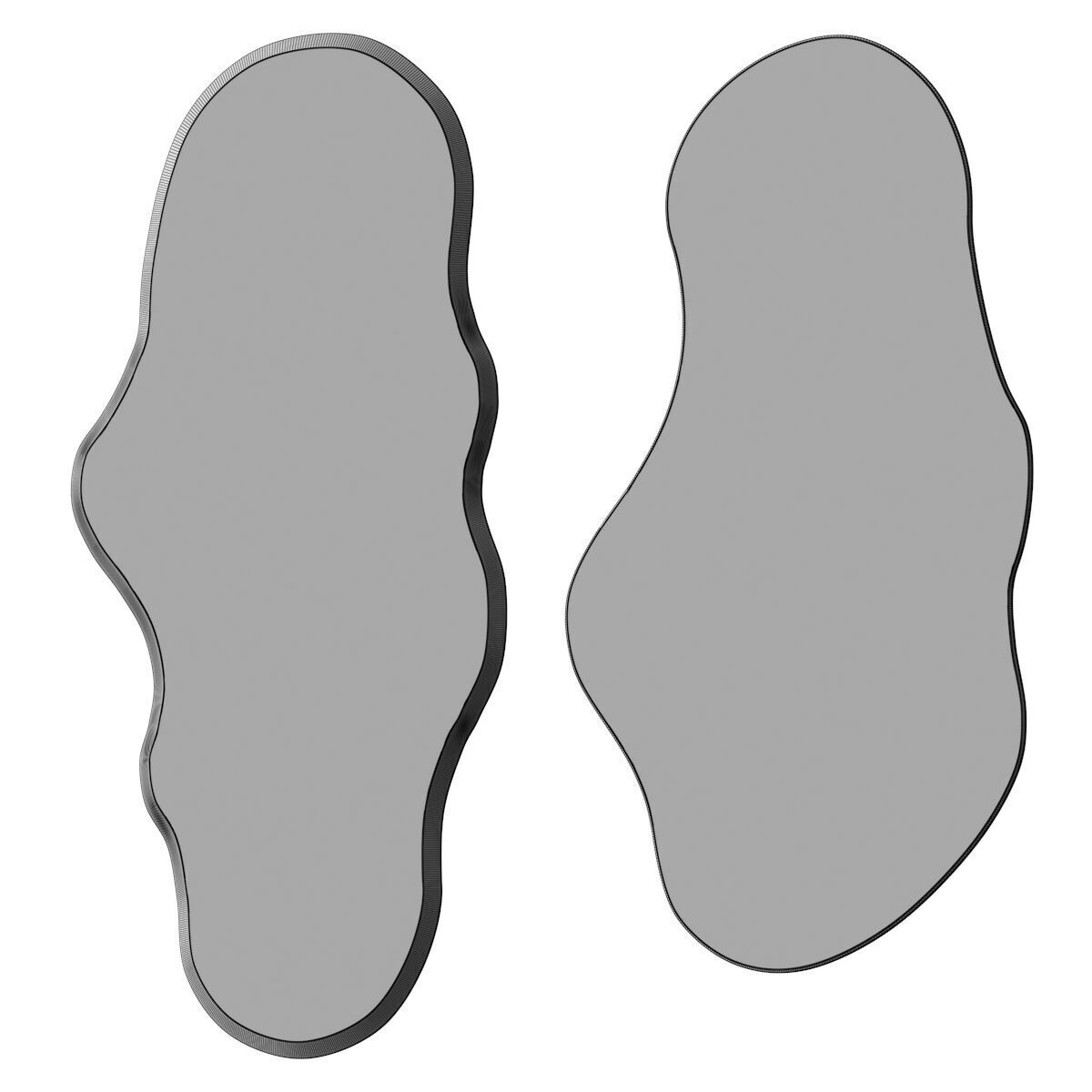 Irregular Wall Mirrors - Amazon 3D model_2