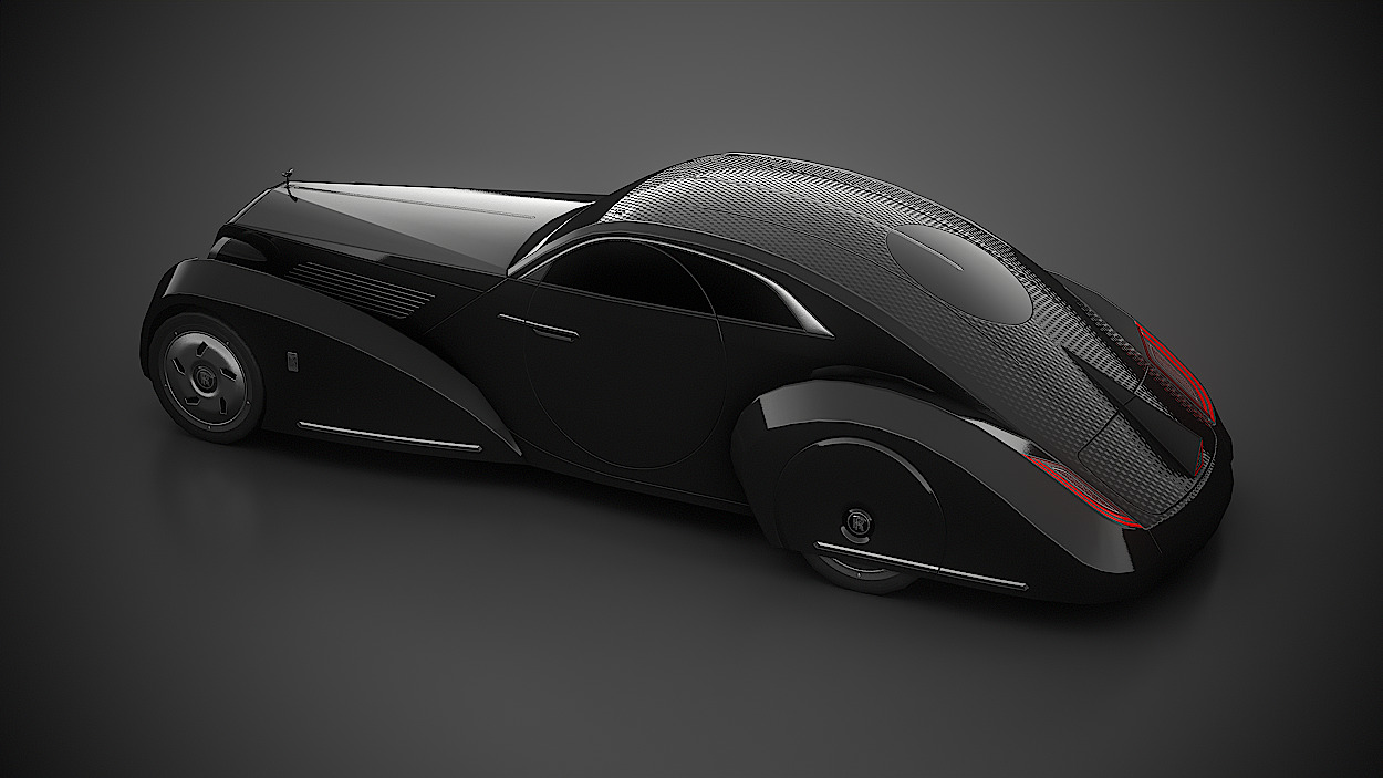 Rolls Royce Concept Low-poly 3D model_8