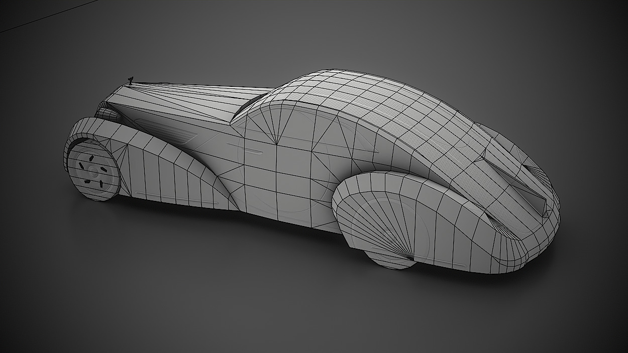 Rolls Royce Concept Low-poly 3D model_9
