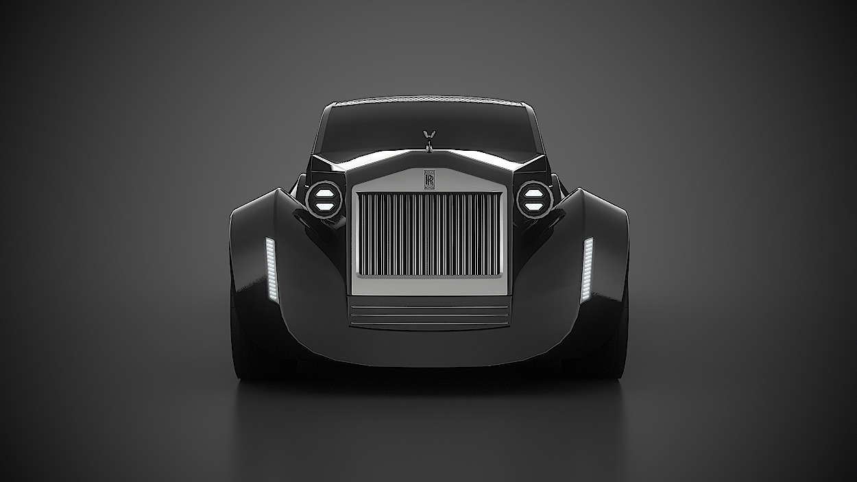 Rolls Royce Concept Low-poly 3D model_5