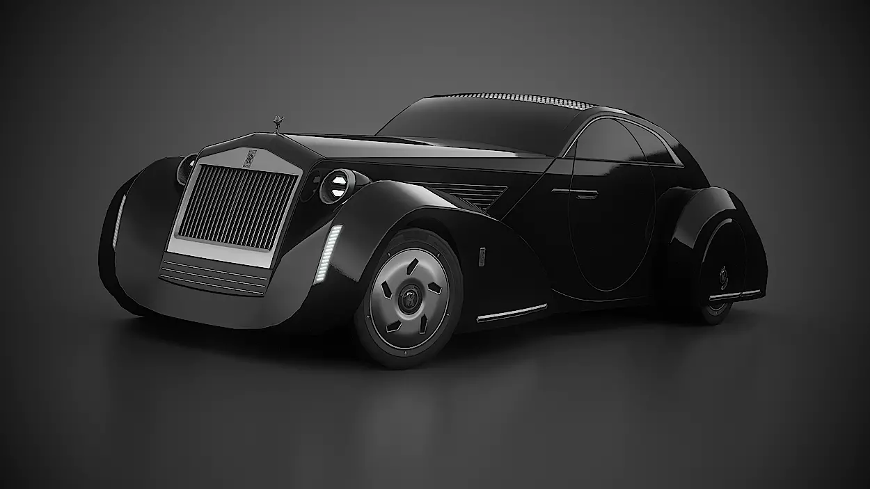 Rolls Royce Concept Low-poly 3D model_0