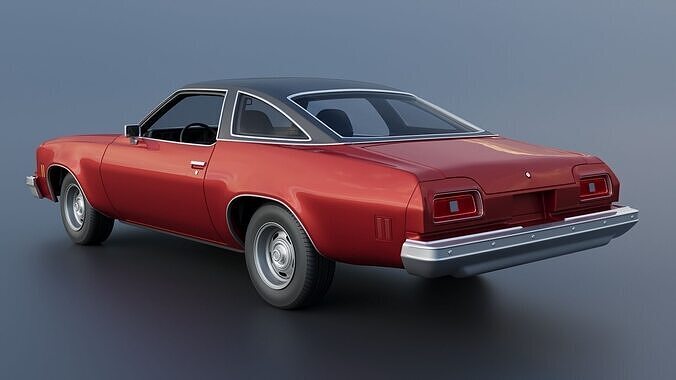 Chevrolet Chevelle Malibu Coupe 1974 3D print model 4