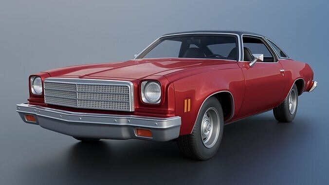 Chevrolet Chevelle Malibu Coupe 1974 3D print model 3