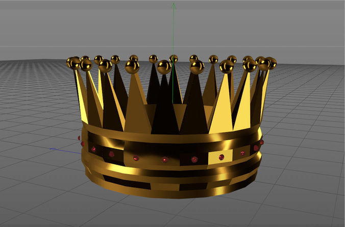 CROWN gold Free 3D model