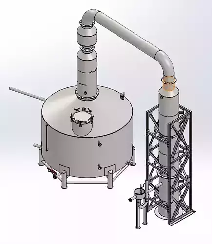 Simple distillation system
