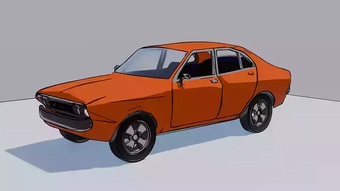 Datsun 160j LowPoly