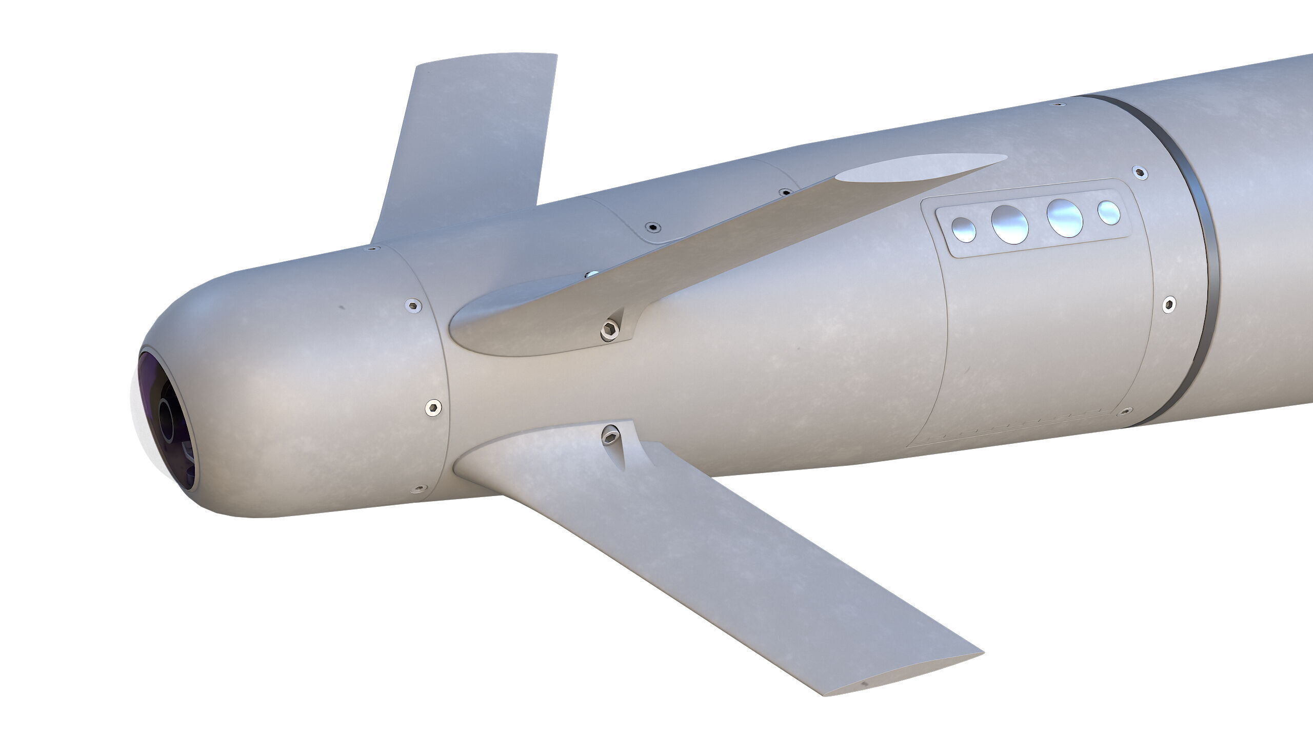 SPICE-2000 Guided Bomb Low-poly 3D model_8