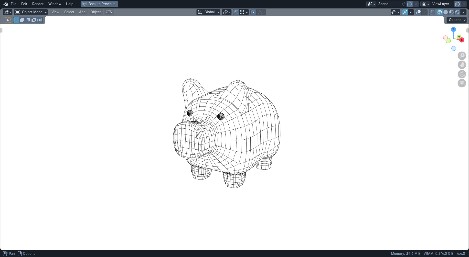 piggy bank Free low-poly 3D model_1