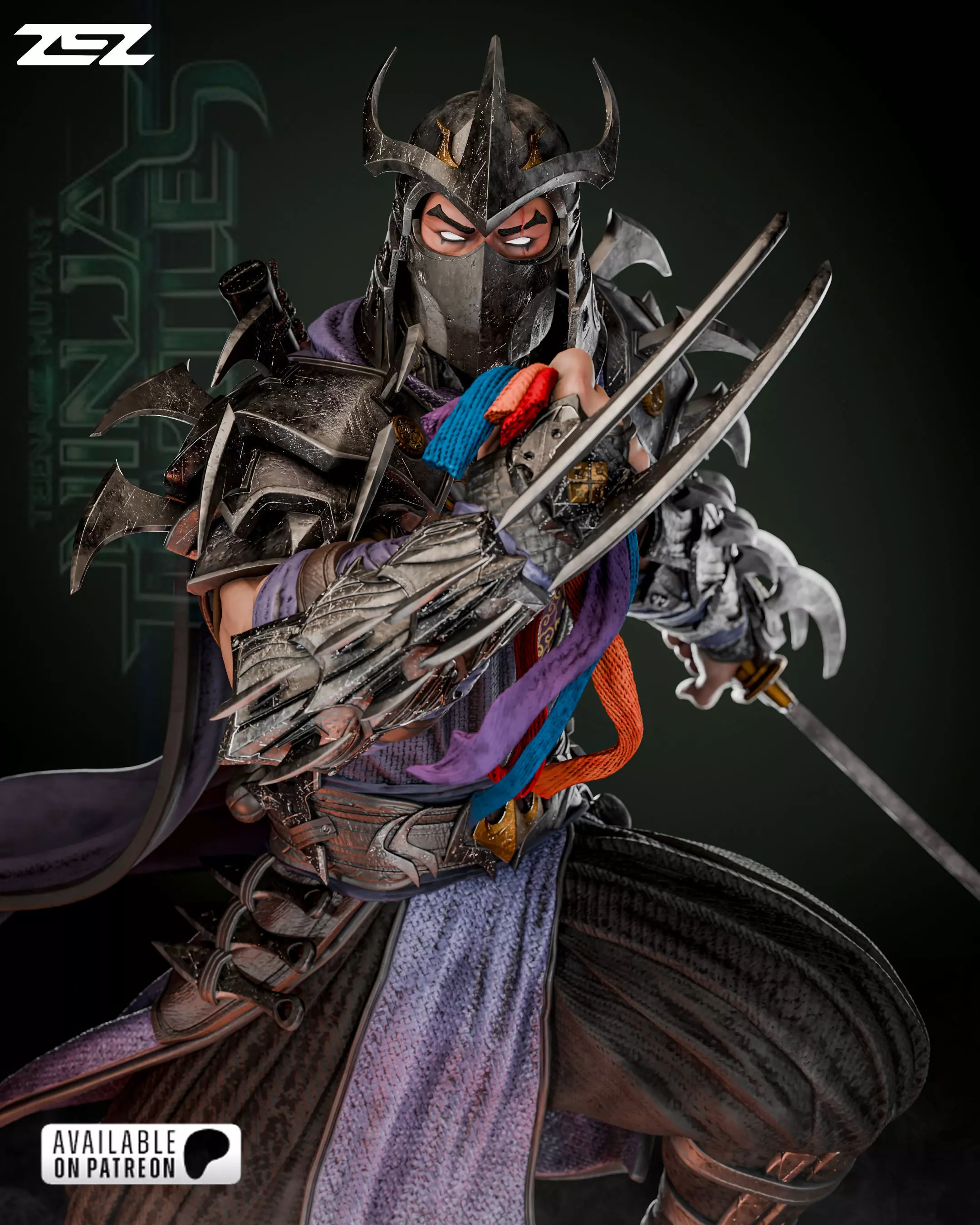 Shredder - TNMT - STL 3D print model