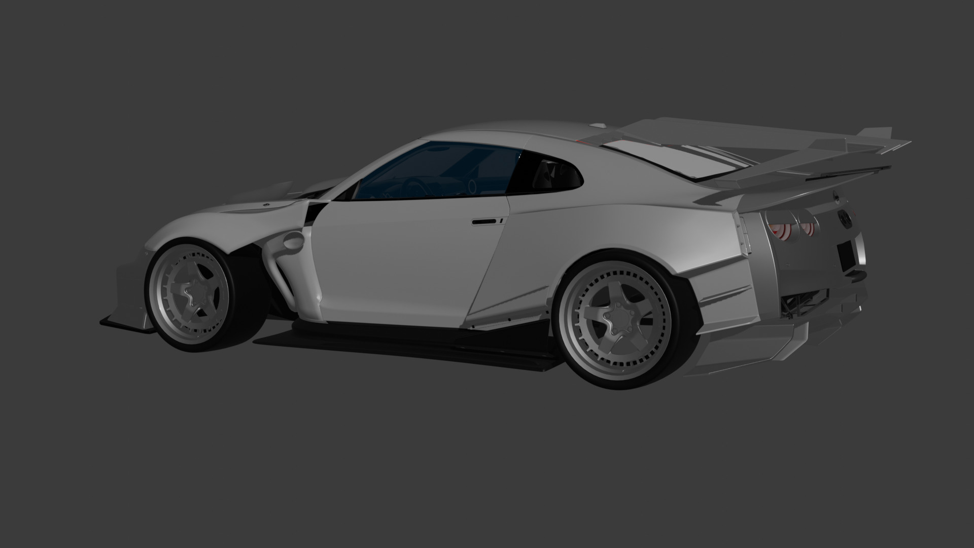 Premium 3D Nissan GTR Model High Quality and Game-Ready 3D model_3