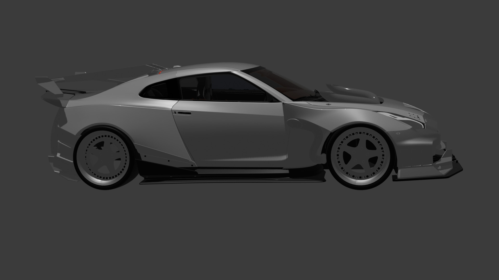 Premium 3D Nissan GTR Model High Quality and Game-Ready 3D model_1
