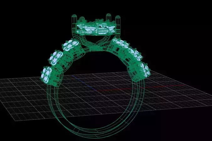 Luxury Oval Diamond Cluster Ring  