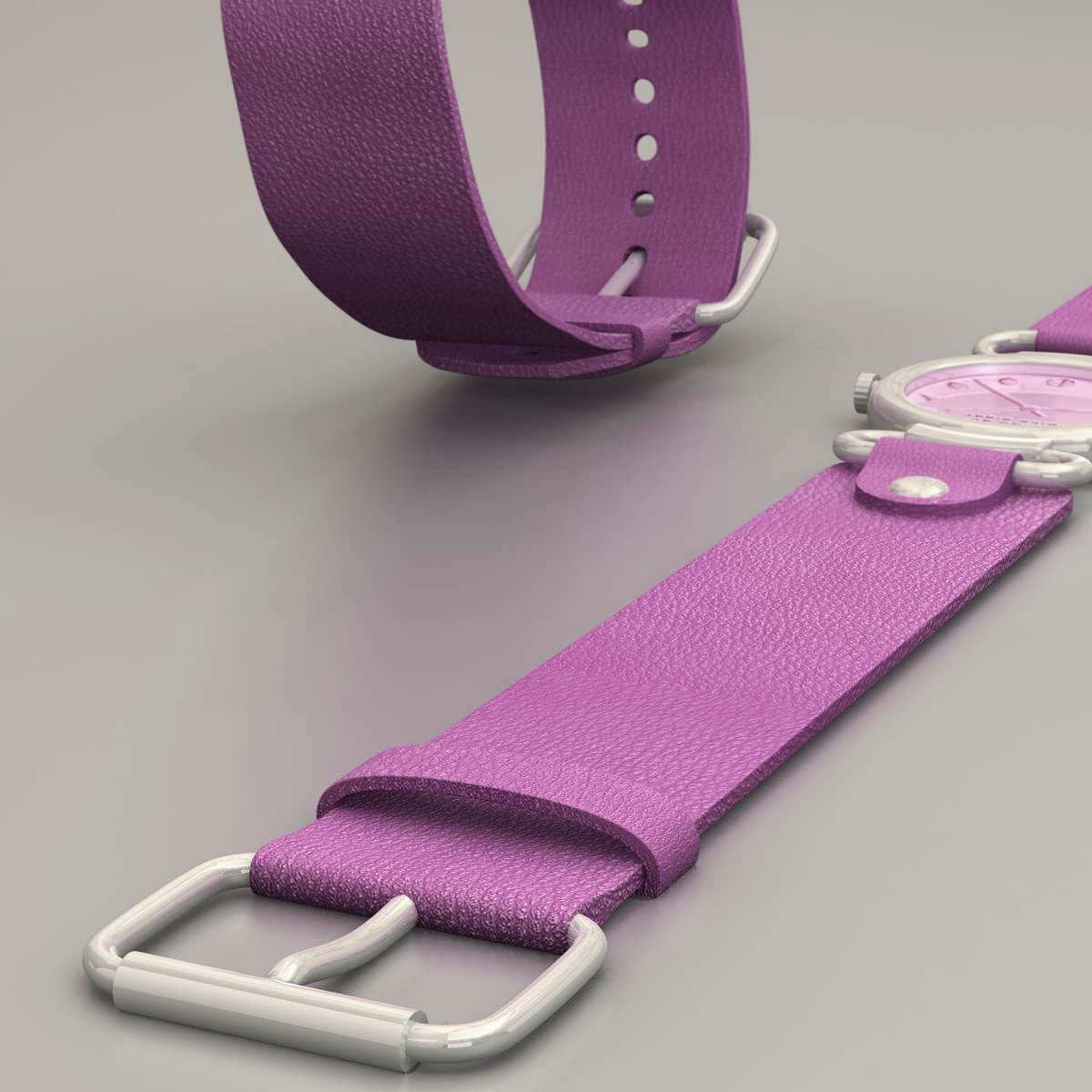 Female watch 3D model_5