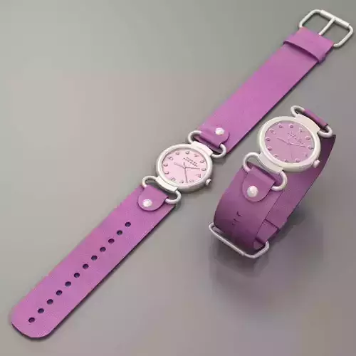 Female watch 3D model Female watch 3D model