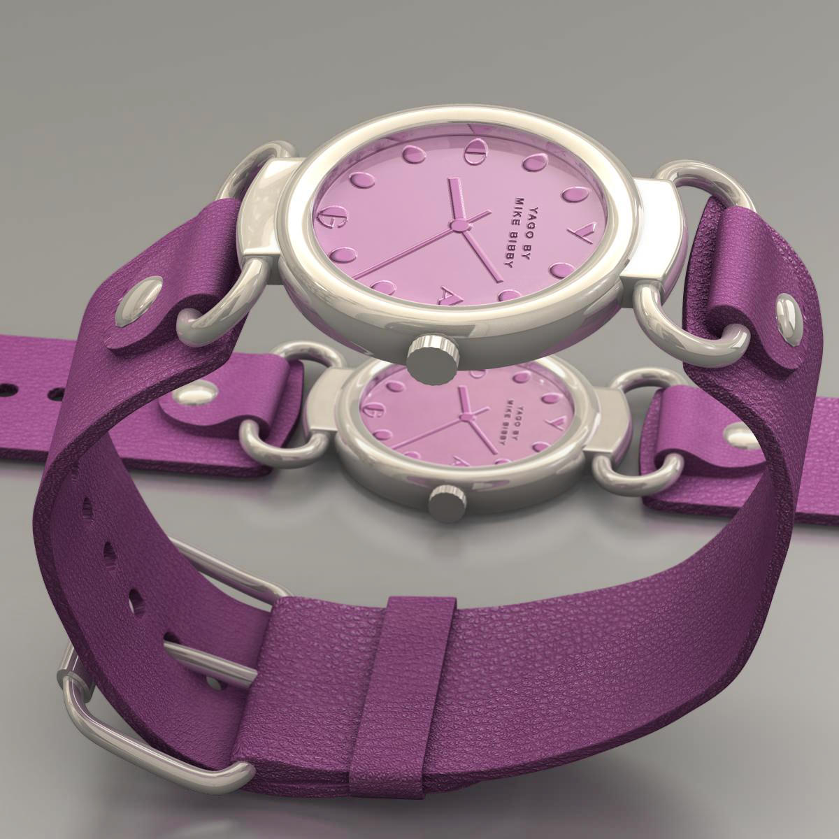 Female watch 3D model_7
