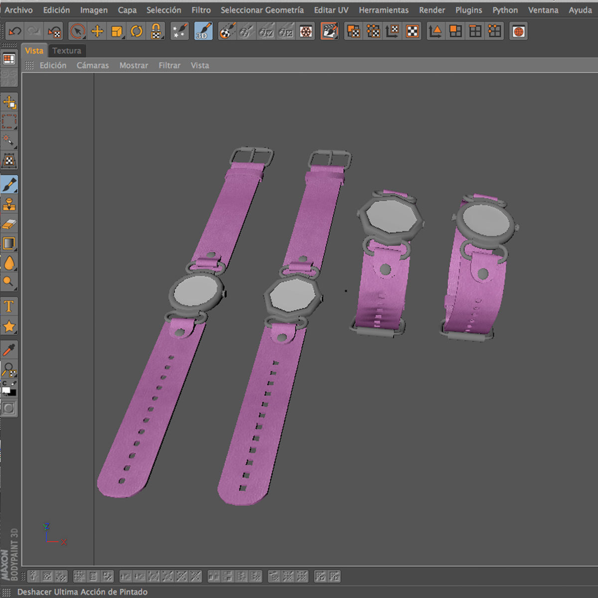 Female watch 3D model_13