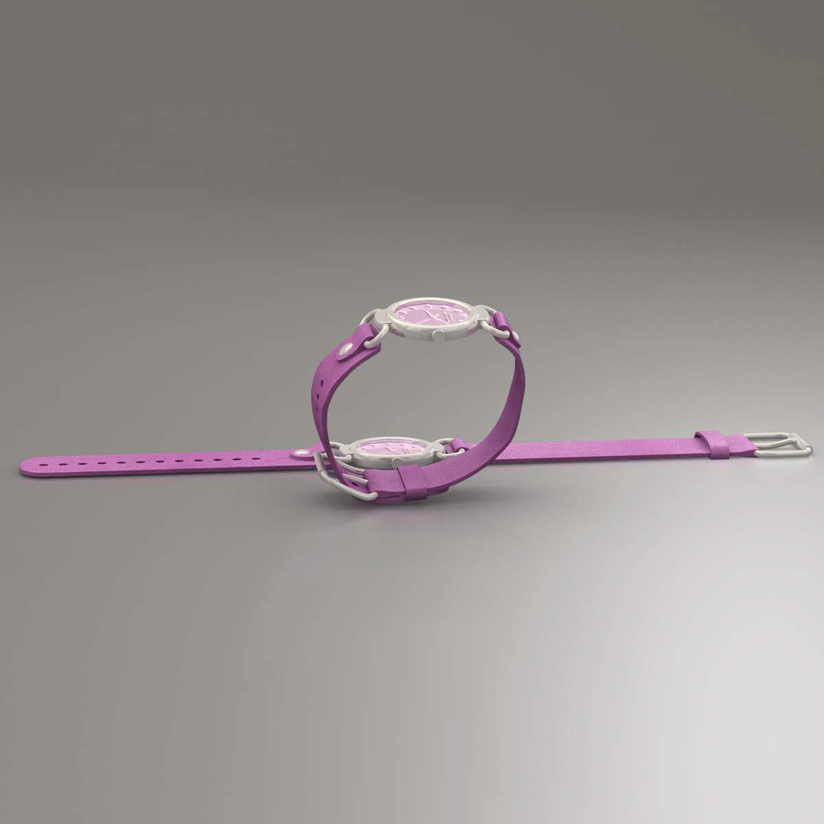Female watch 3D model_3