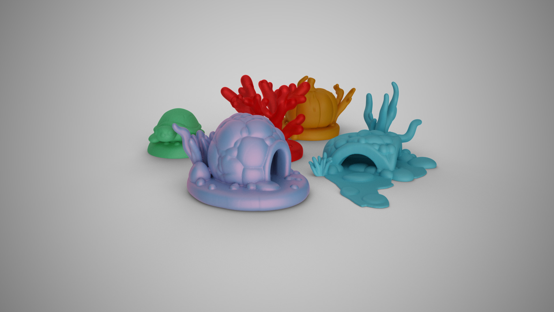 Aquarium Sea Creatures 3D print model_1