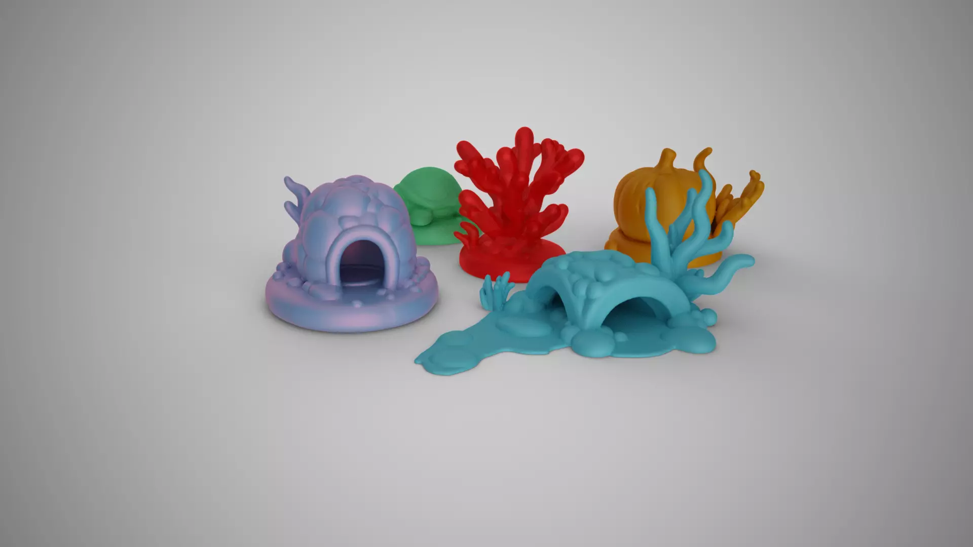 Aquarium Sea Creatures 3D print model_0