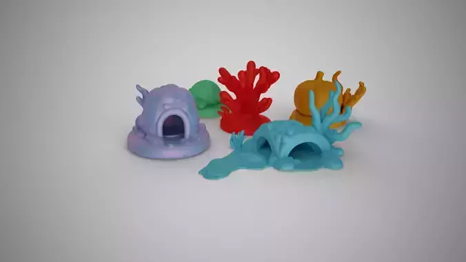 Aquarium Sea Creatures 3D print model