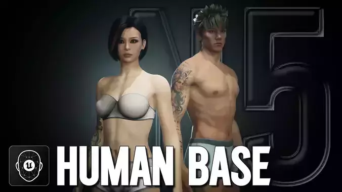 N5 Human Base Low-poly 3D model