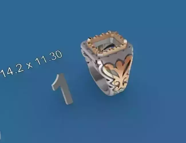 men ring 3D print model