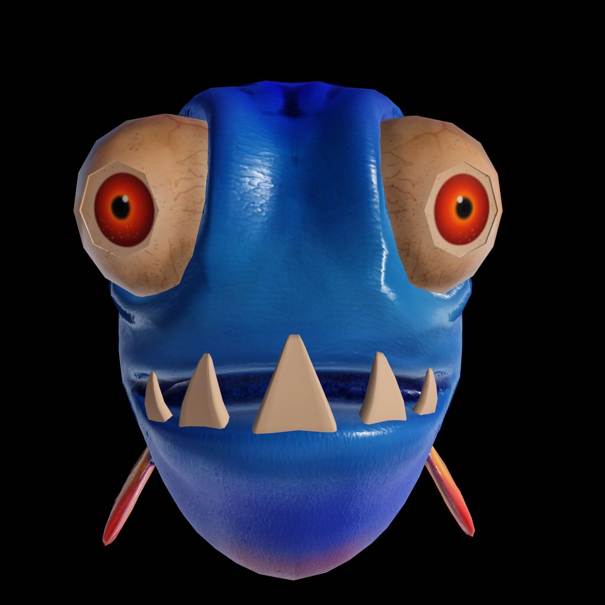 Mutant Deep Sea Fish - Low Poly PBR Low-poly 3D model_2