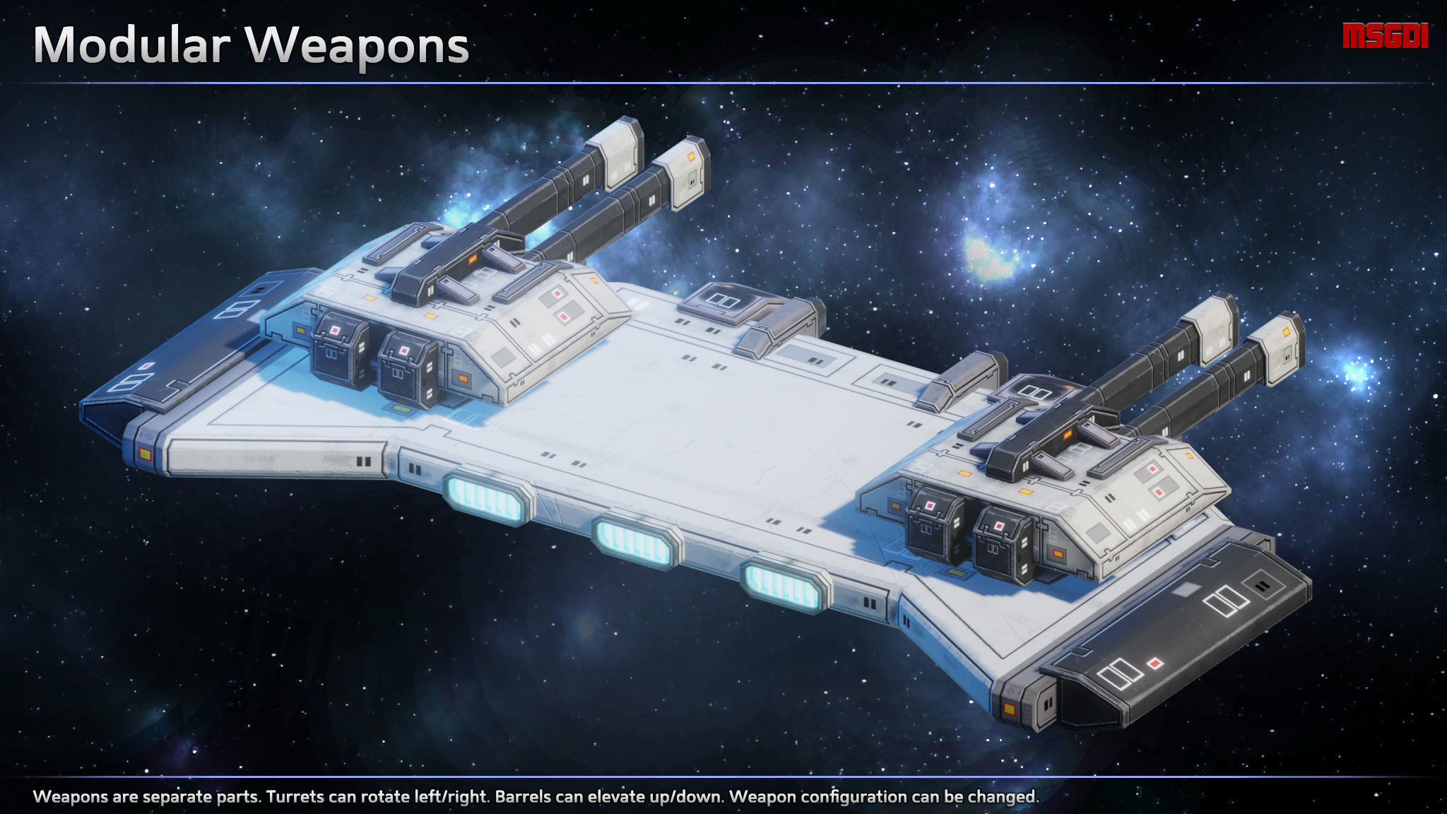Space Weapon Platforms Low-poly 3D model_7