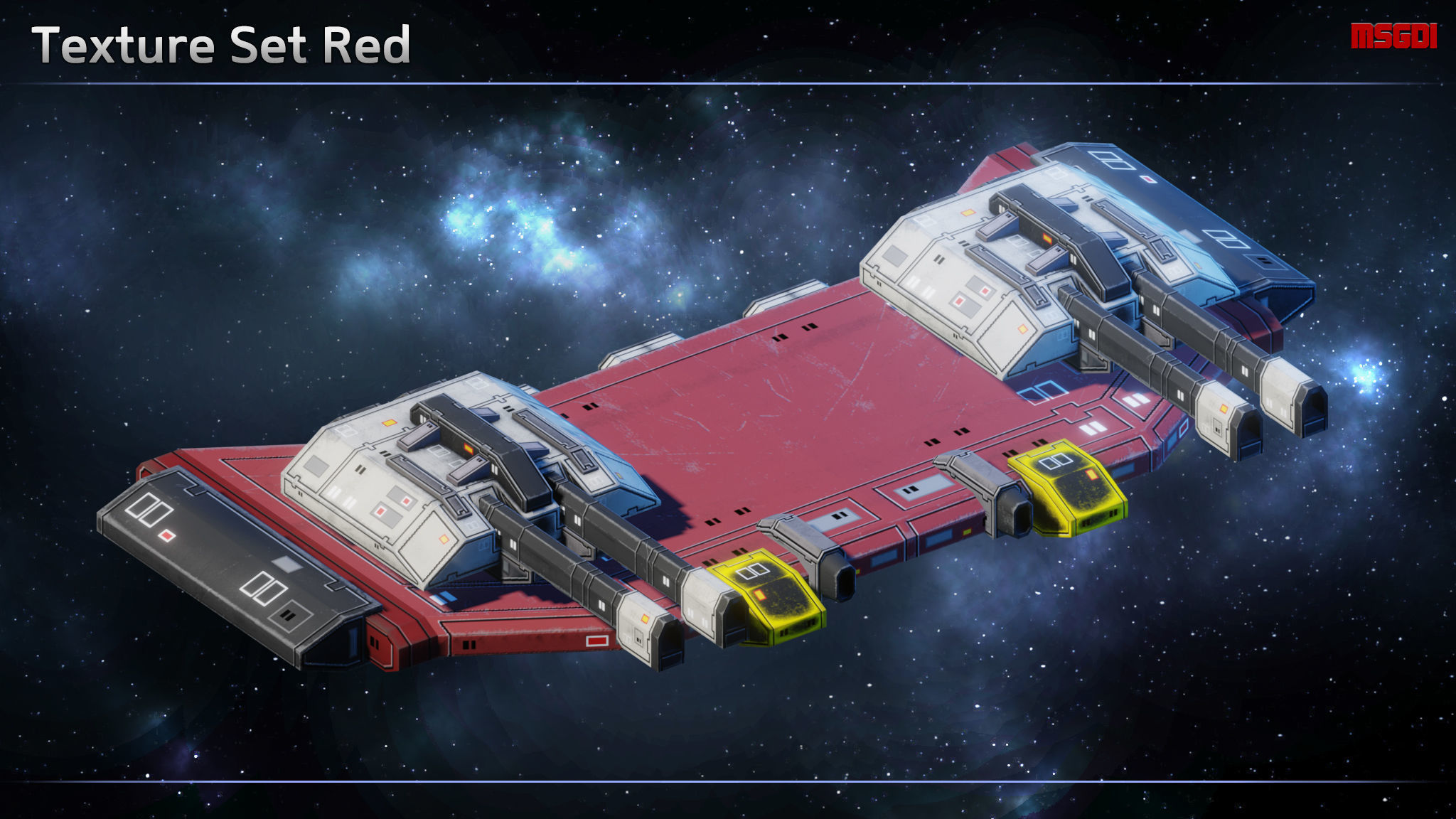 Space Weapon Platforms Low-poly 3D model_11