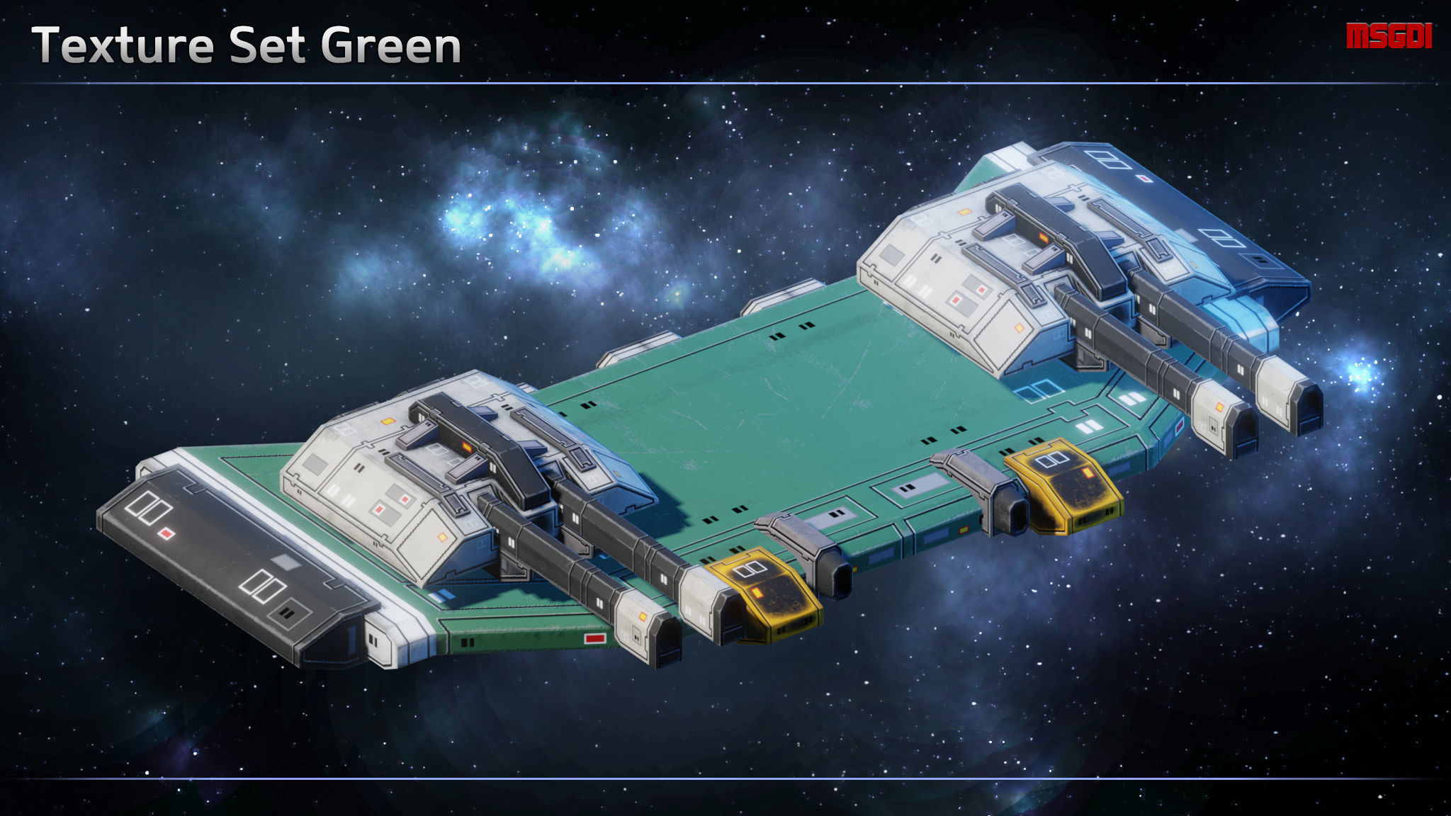 Space Weapon Platforms Low-poly 3D model_9