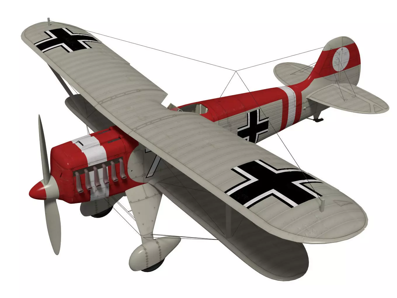 Heinkel He-51 3D model_0