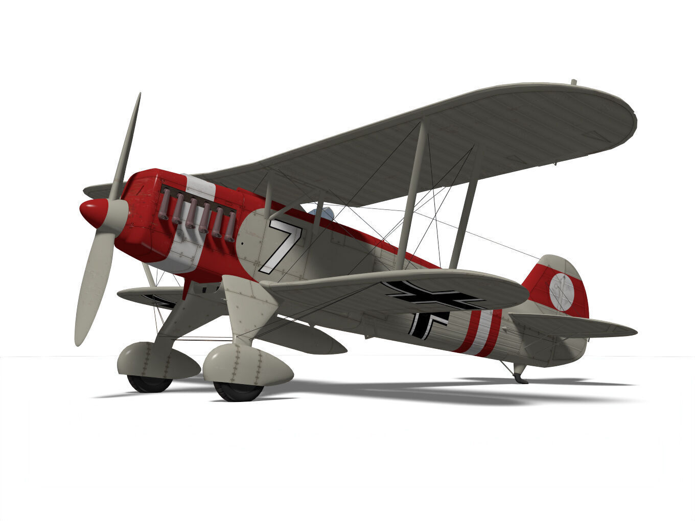 Heinkel He-51 3D model_5