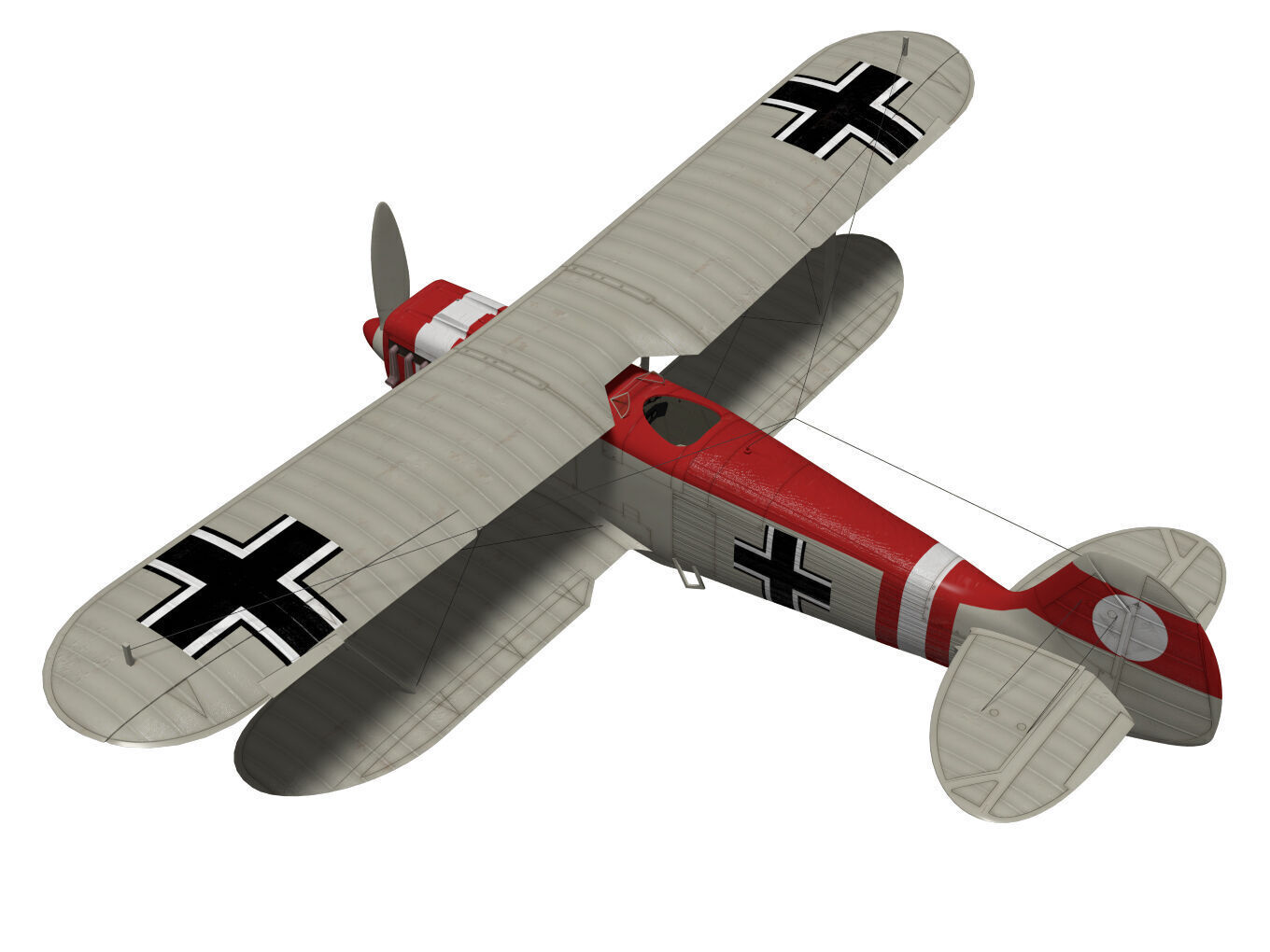 Heinkel He-51 3D model_1