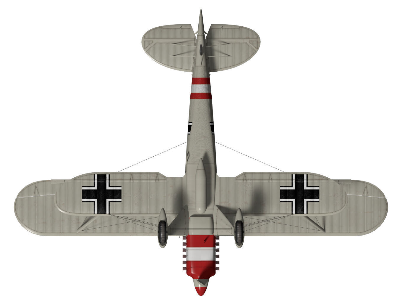 Heinkel He-51 3D model_12