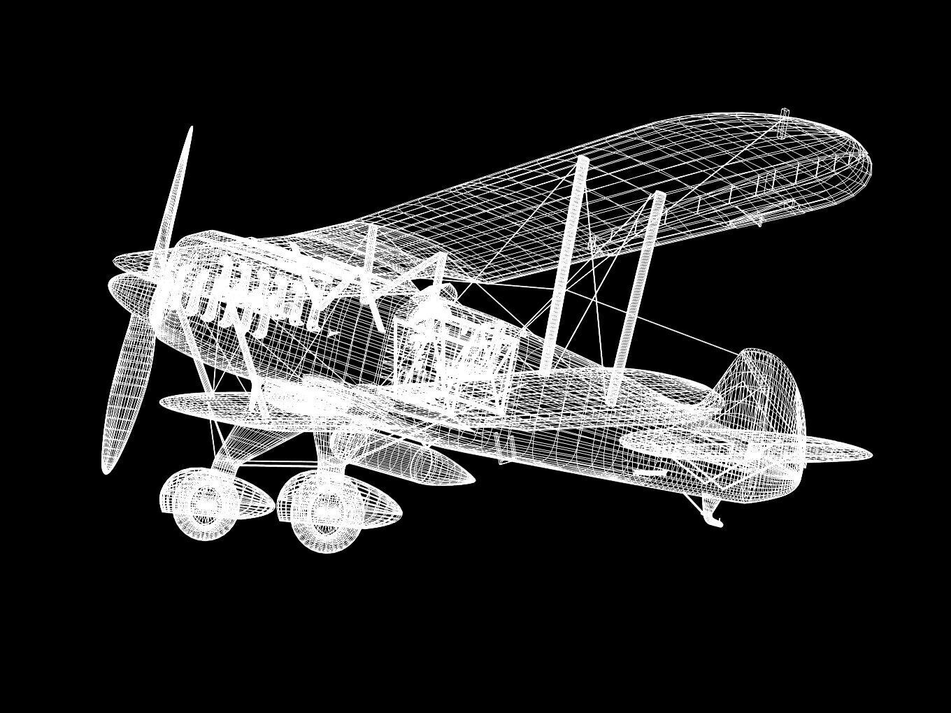 Heinkel He-51 3D model_14