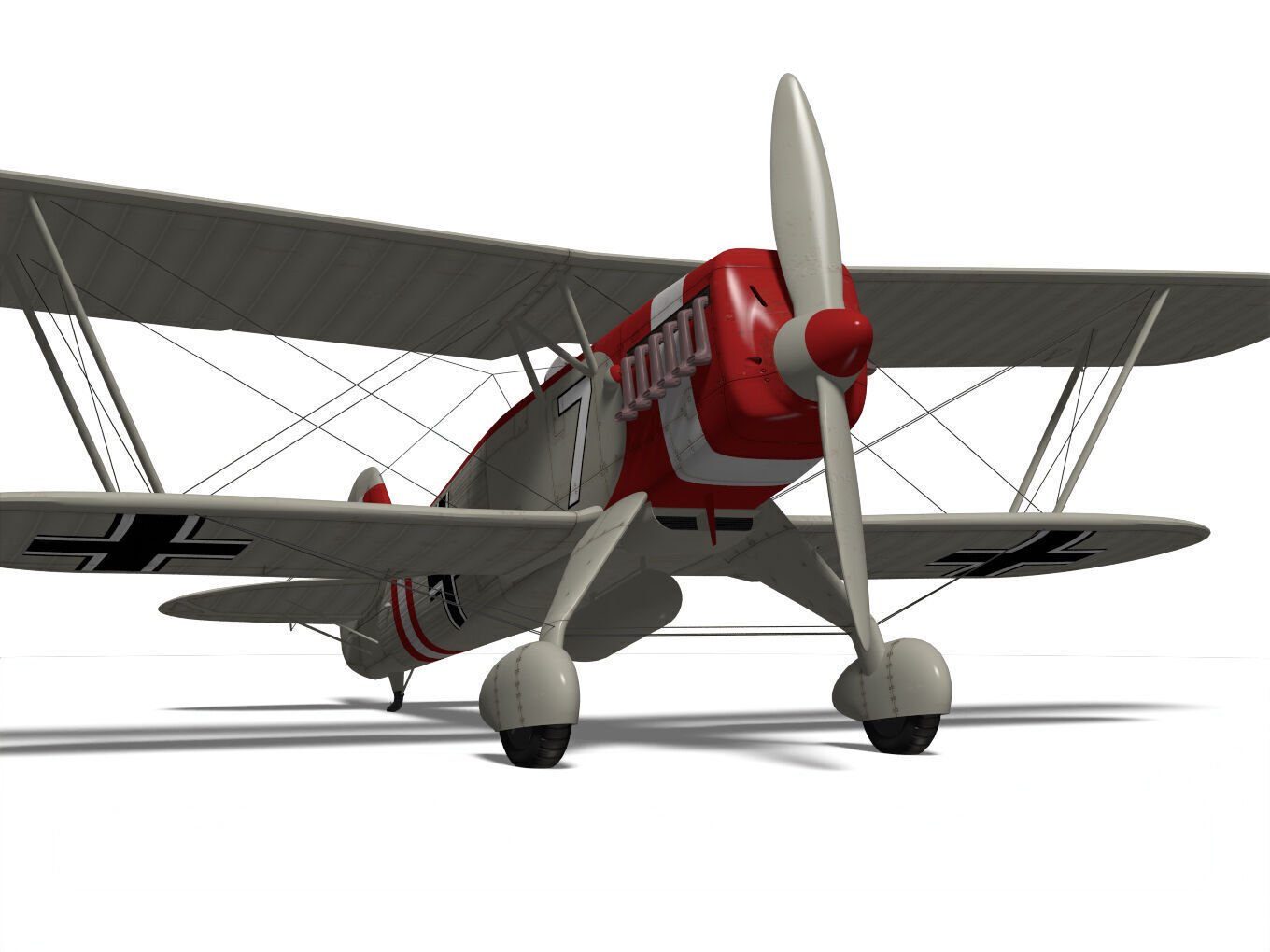 Heinkel He-51 3D model_7