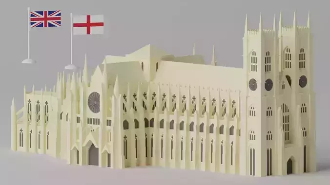 Westminster Abbey UK London 3D model