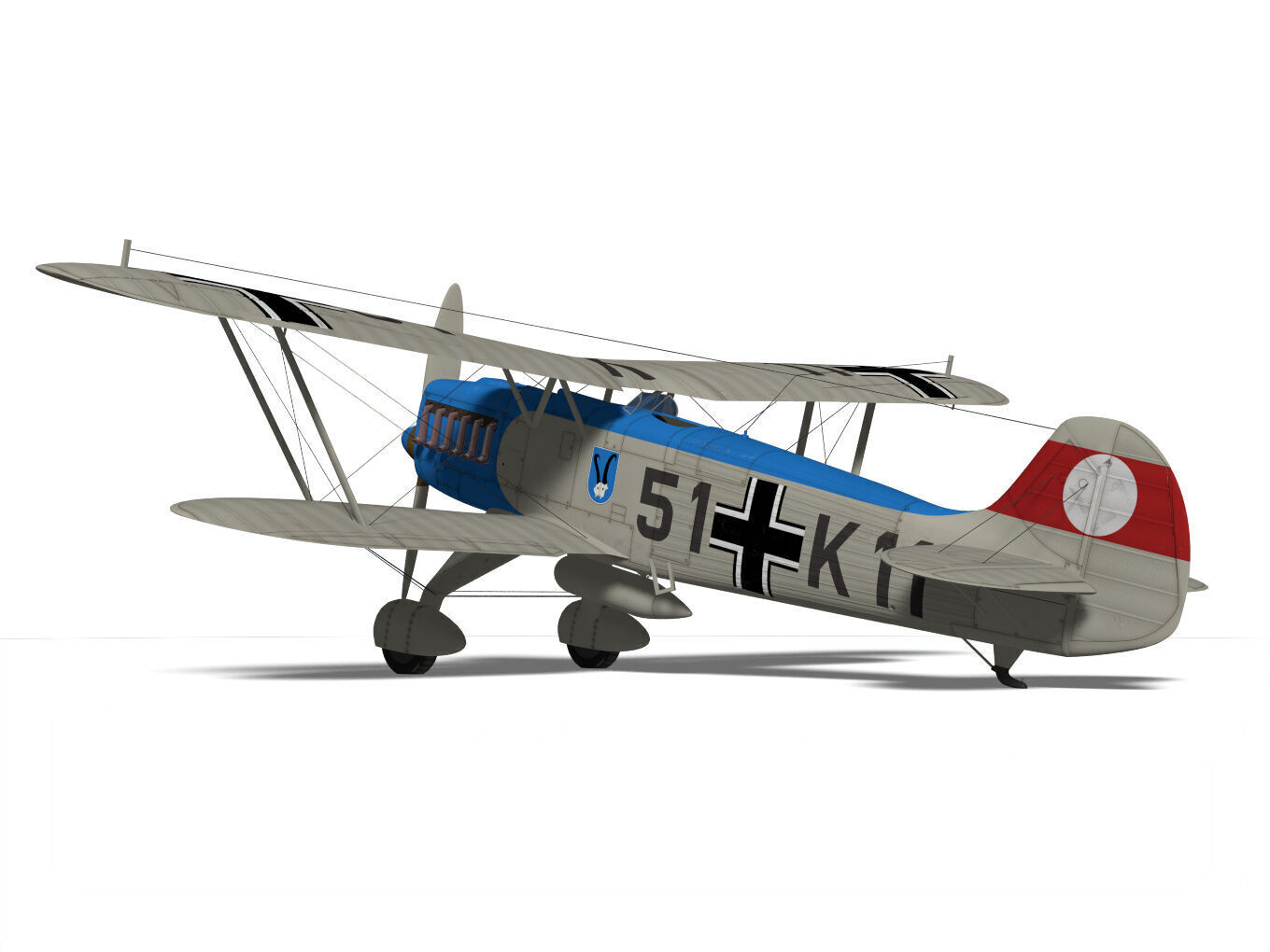Heinkel He-51 3D model_6