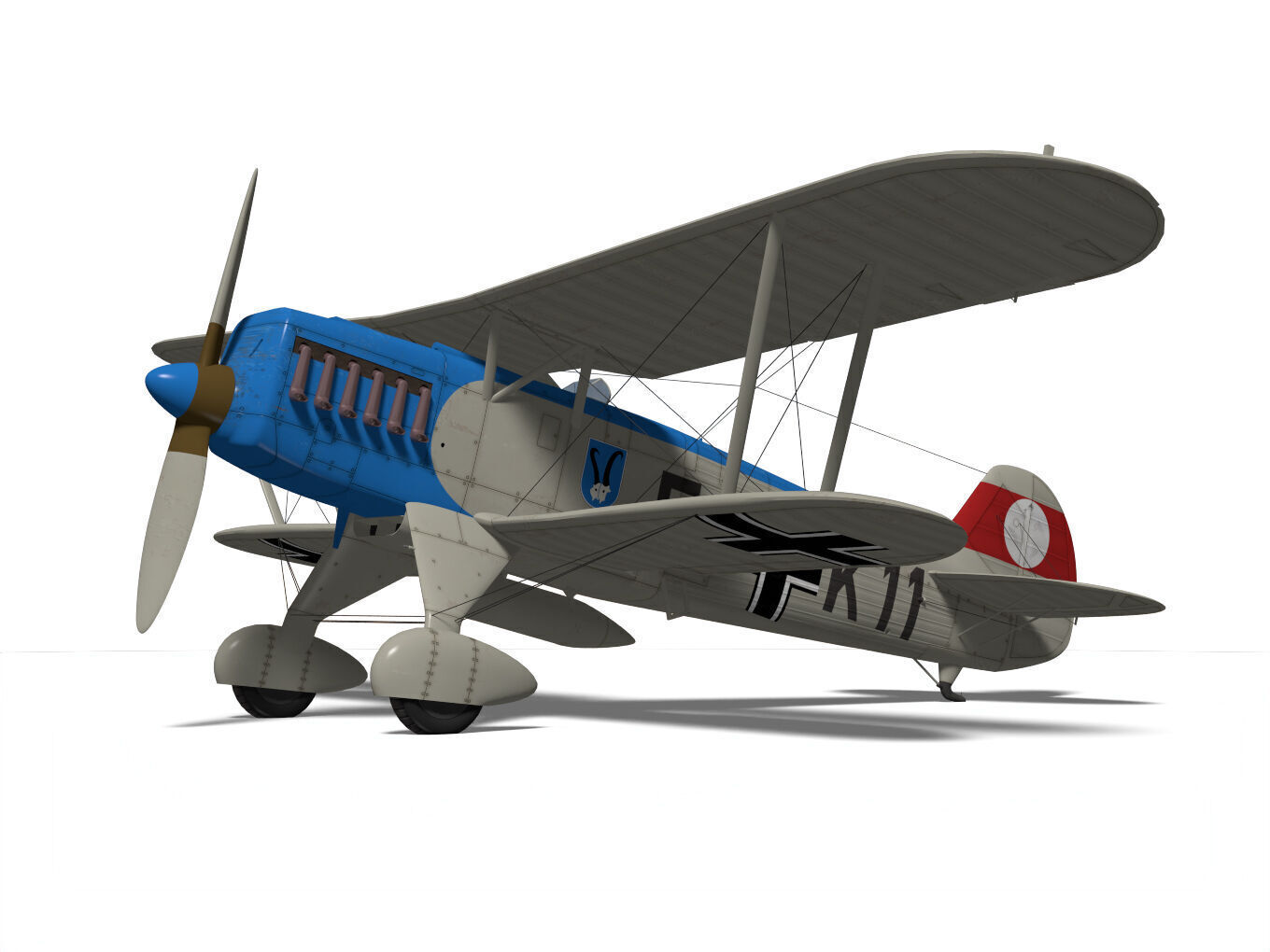 Heinkel He-51 3D model_5