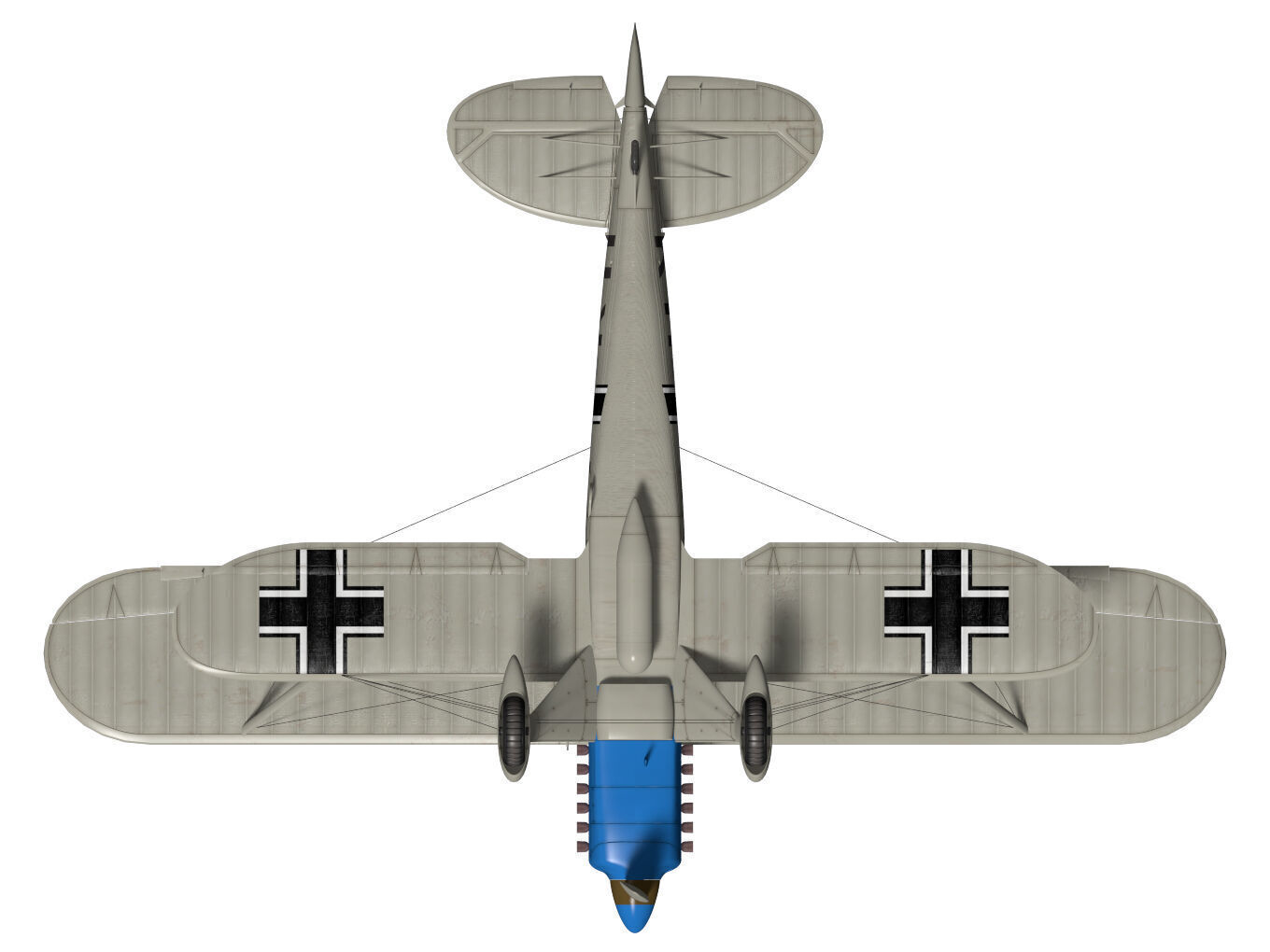 Heinkel He-51 3D model_12