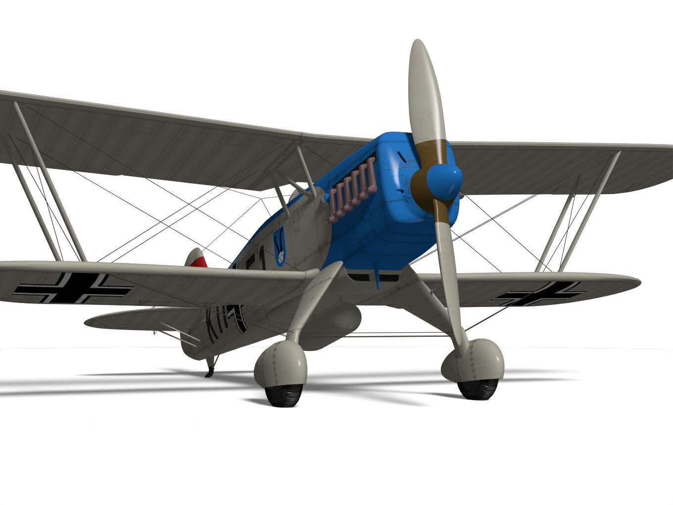 Heinkel He-51 3D model_7