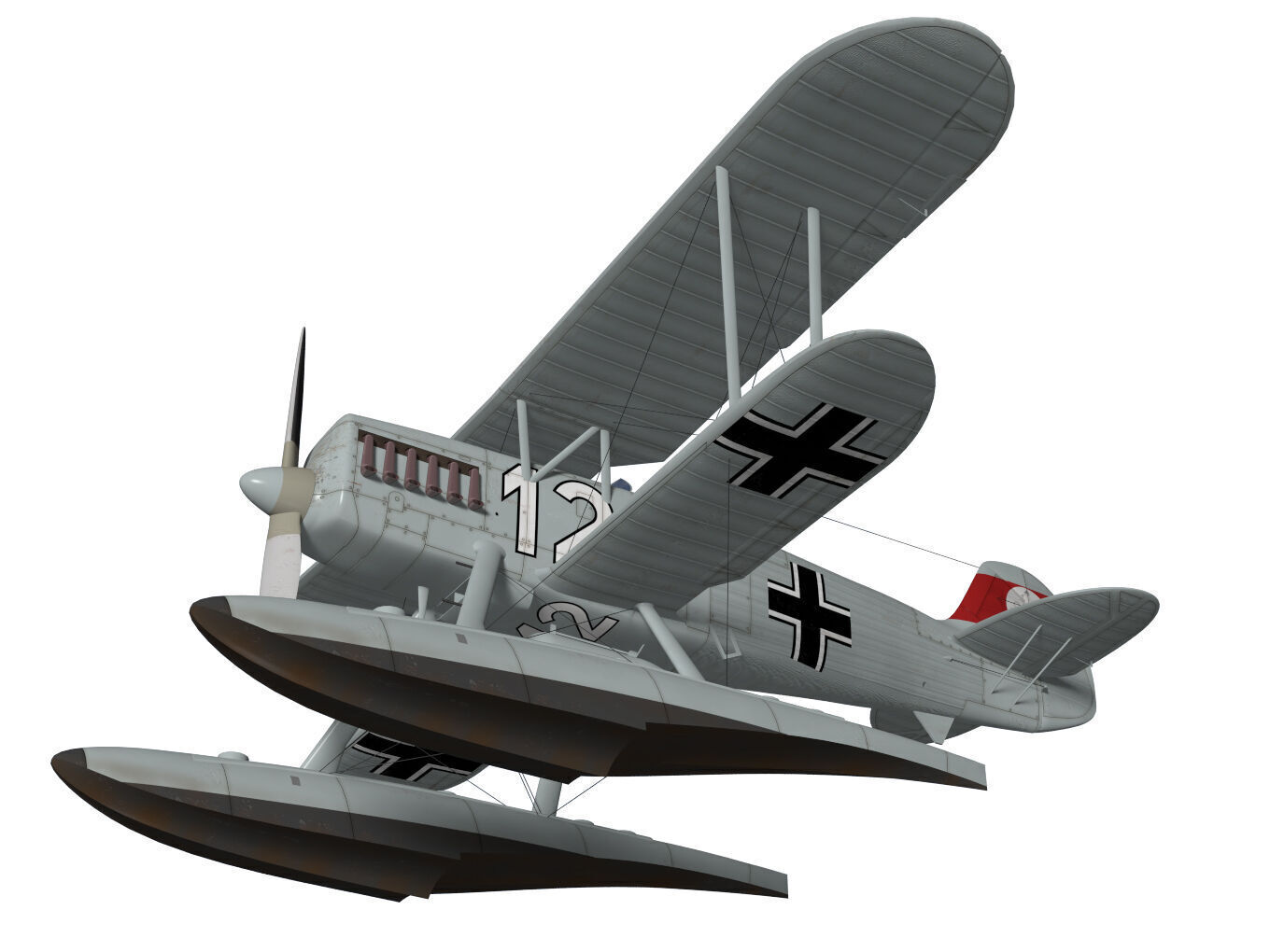 Heinkel He-51 3D model_3