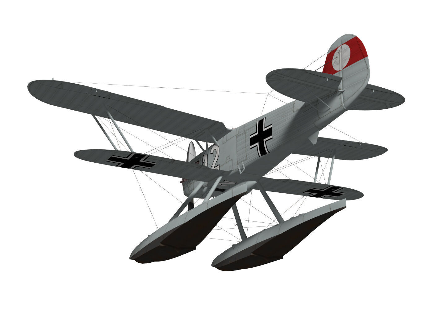 Heinkel He-51 3D model_6