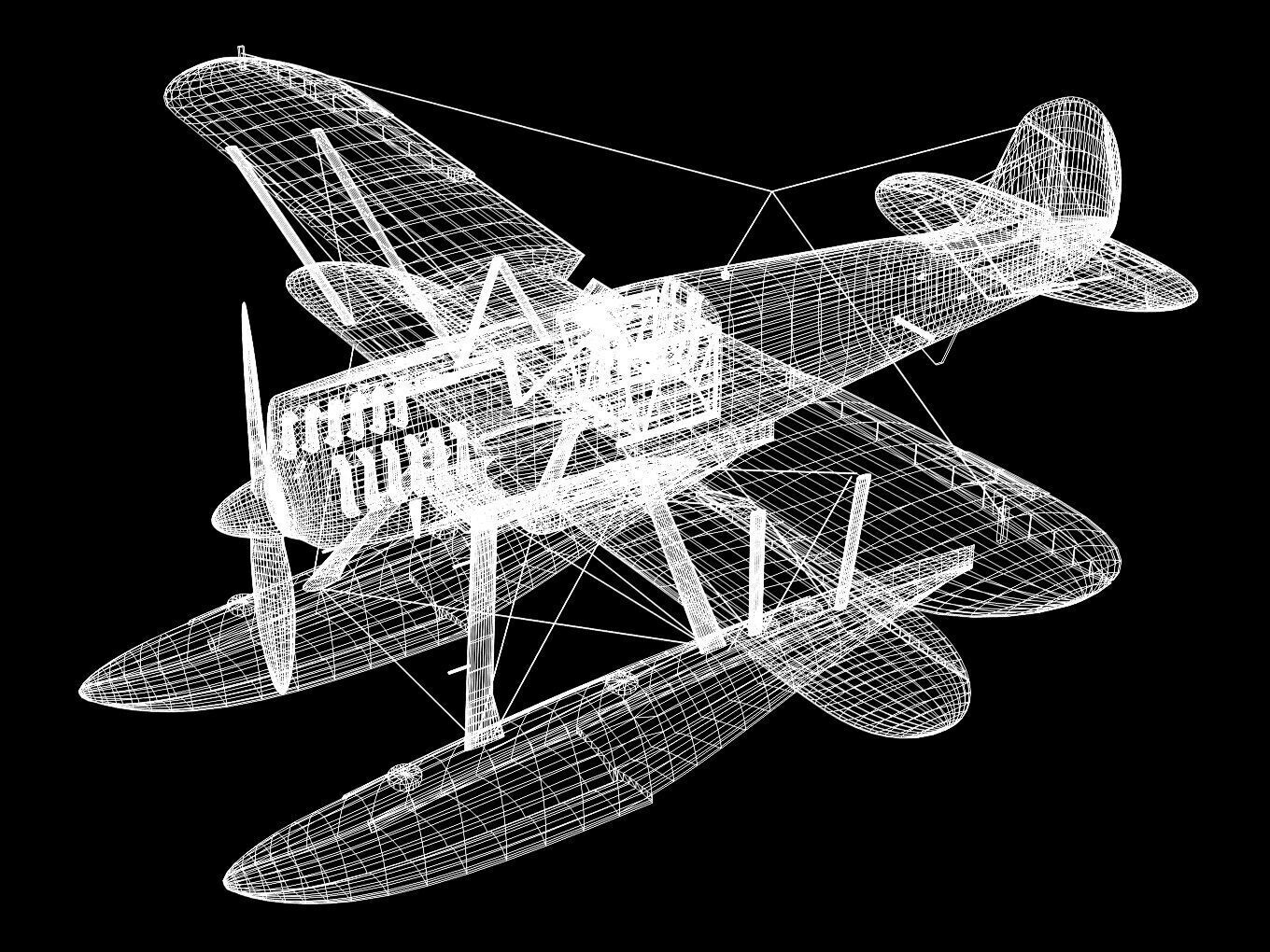 Heinkel He-51 3D model_12