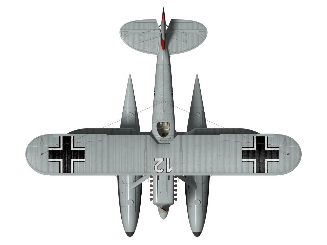 Heinkel He-51 3D model_10