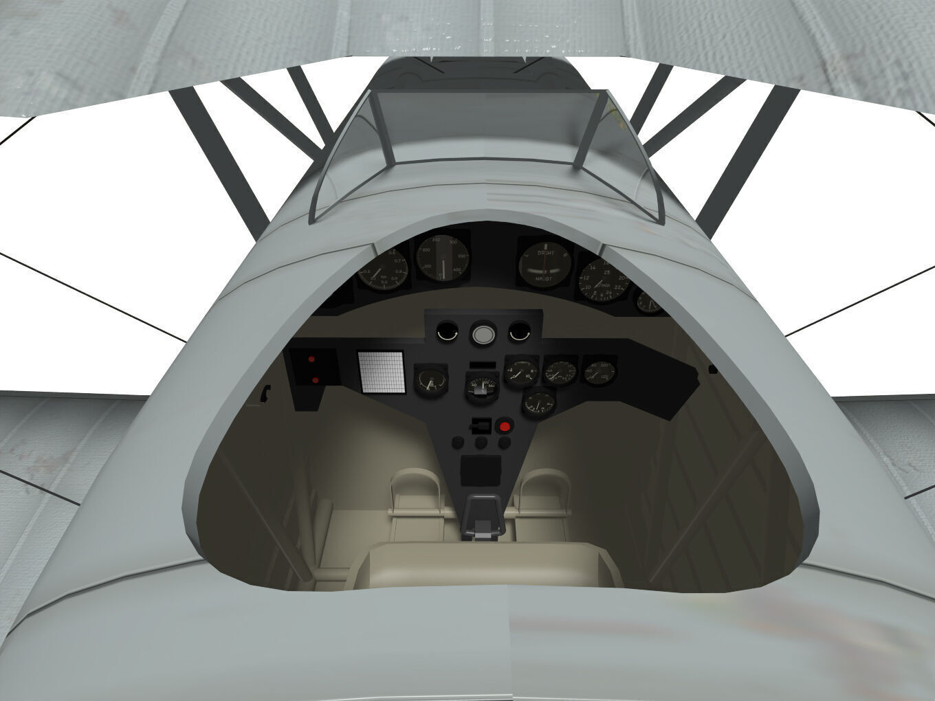 Heinkel He-51 3D model_13