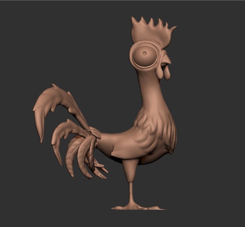 Moana Hei Hei 3D print model_4