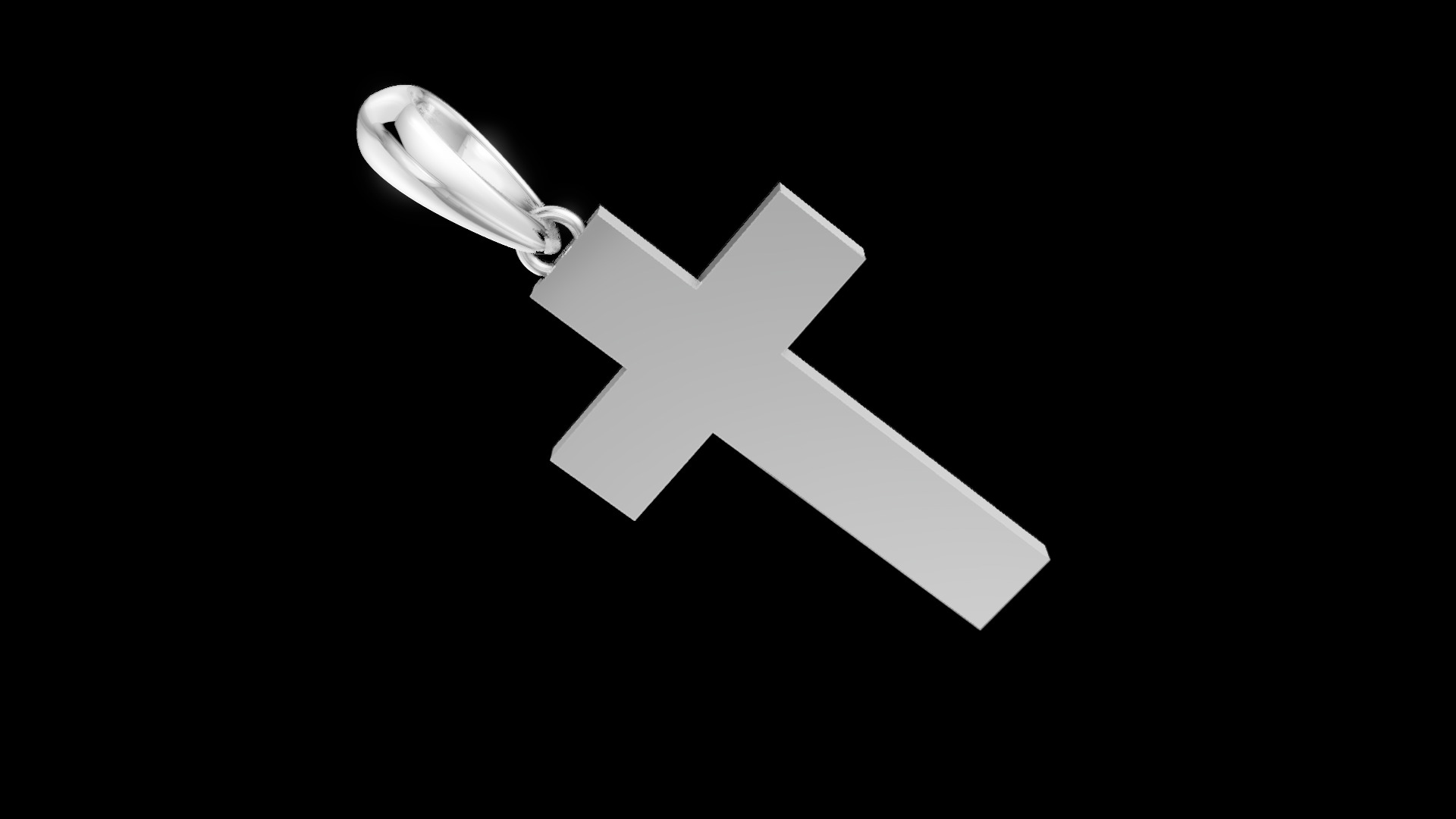 Diamond Cross Pendant 1 3D print model_15