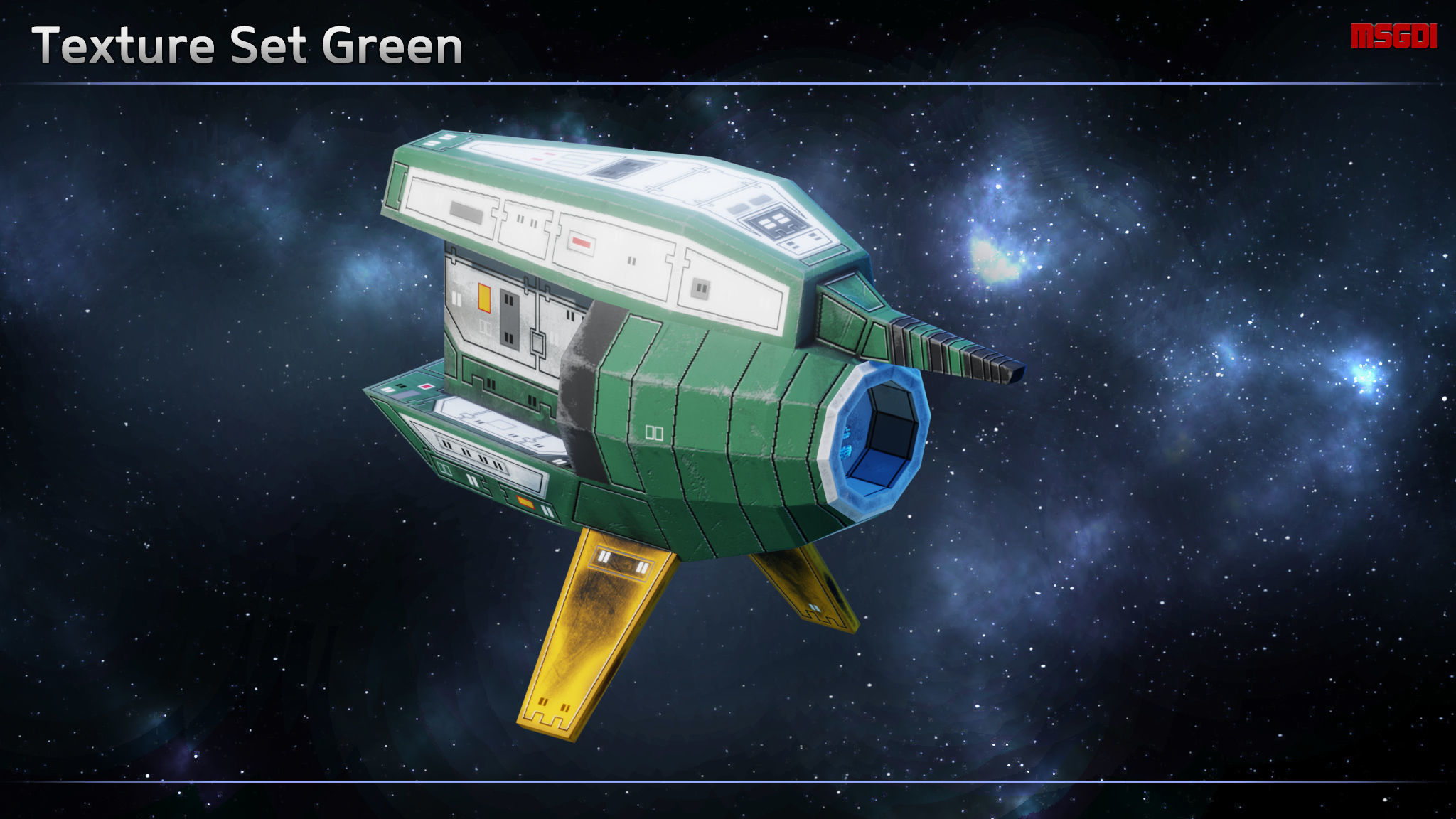 Spaceship Probes Low-poly 3D model_8