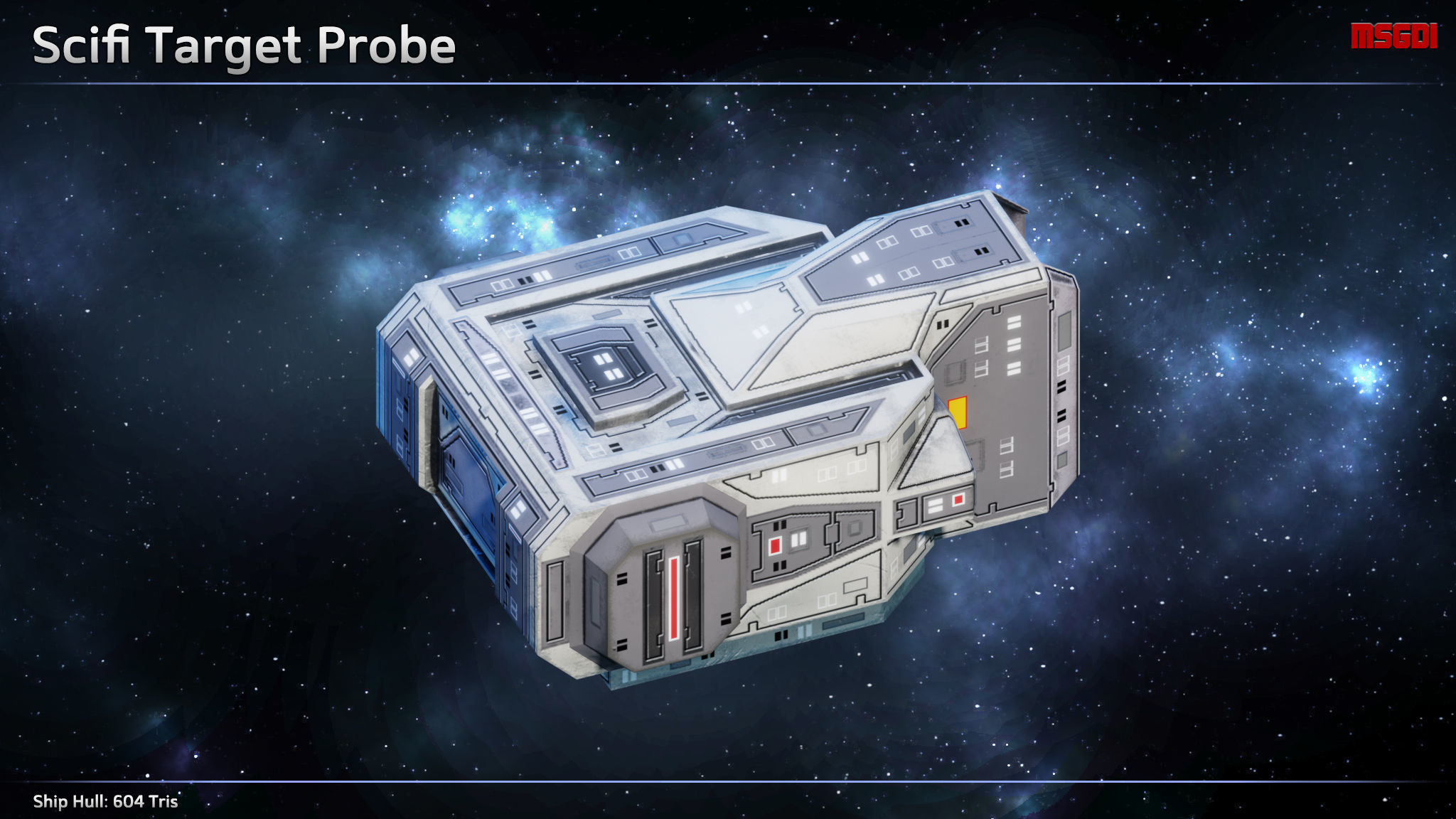 Spaceship Probes Low-poly 3D model_3